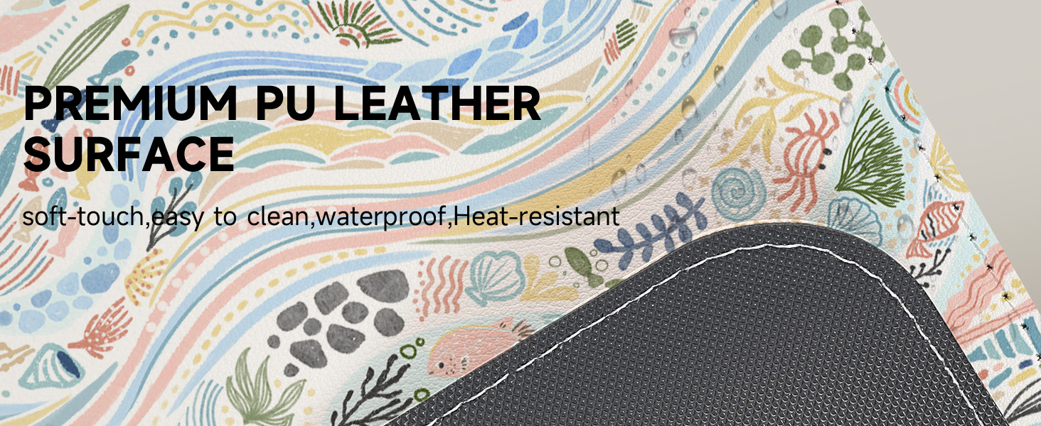 pu leather mouse pad