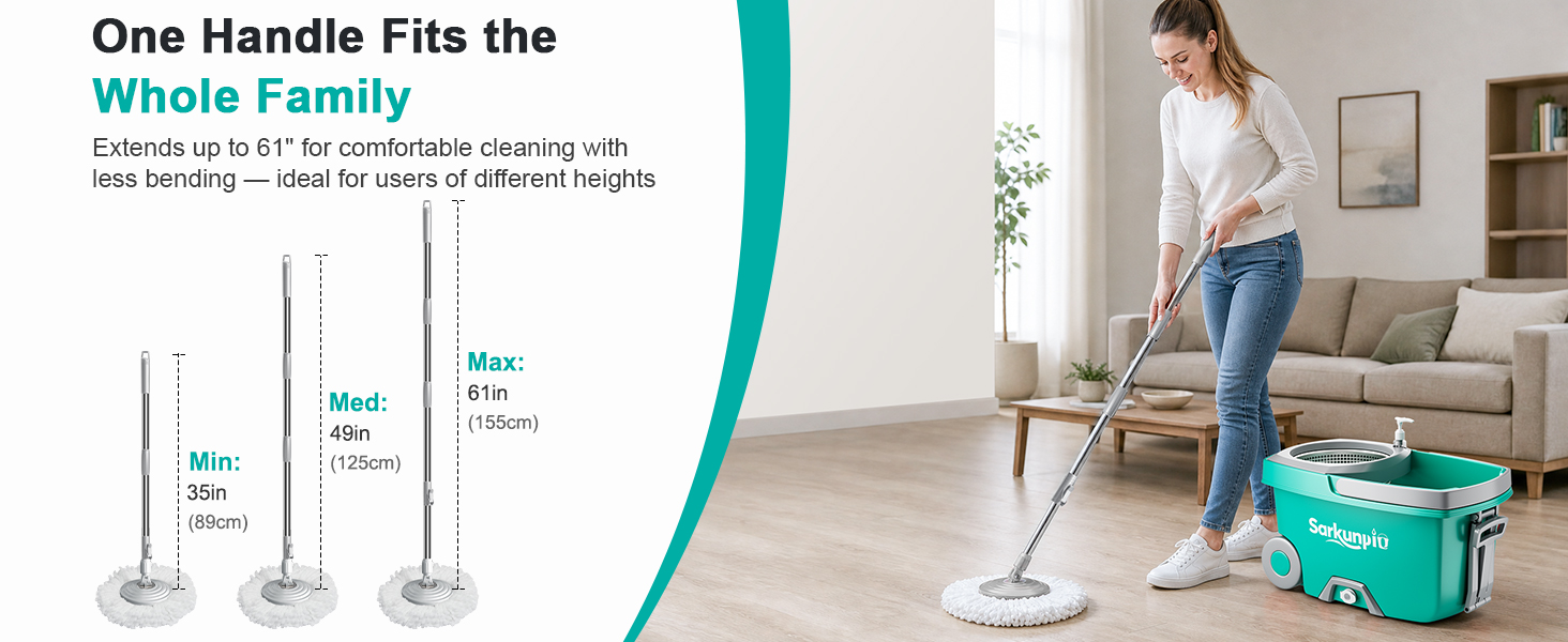 Sarkunpio Spin Mop and Bucket set
