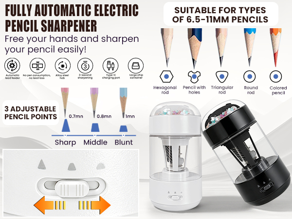 Fully Automatic Electric Pencil Sharpener