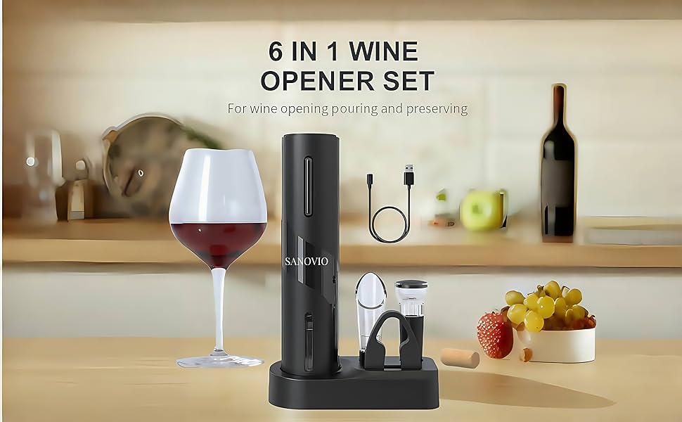 6 in 1 wine opener set