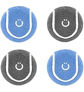 Ubbi Tennis Balls for Dogs, Interactive and Durable Fetch Toys for Medium Dog Breeds, Blue &amp; Char...