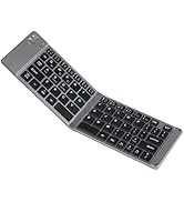 Foldable Bluetooth Keyboard Portable Ultra Slim Multi Device Mini Wireless Keyboard 66 Keys Pocke...