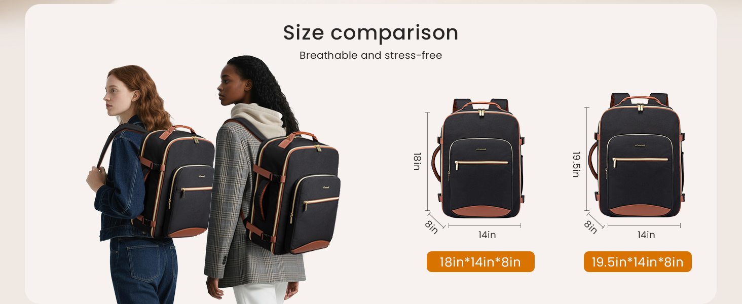 Travel Backpack for Women &amp;amp; Men, Airline Approved Carry On Luggage
