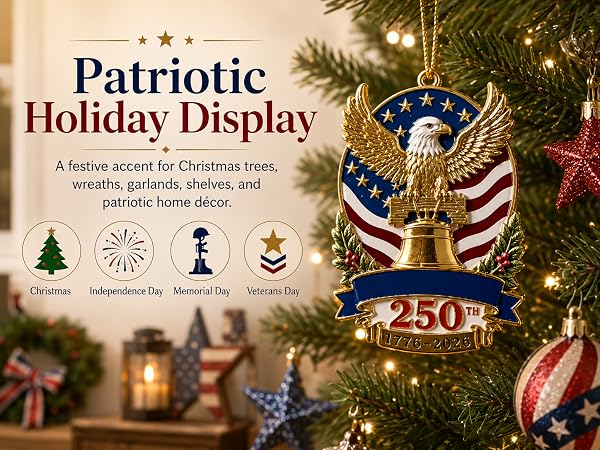 250th metal ornaments decors