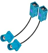 TUOLNK 2 Pack 6 inch RF Pigtail Fakra Z Female Jack to Fakra Z Male Plug Cable GPS Antenna Extens...