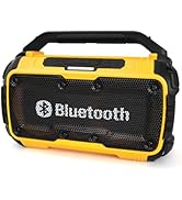 Bluetooth Speaker Compatible with DeWalt 20V MAX Battery, Speaker Bluetooth with Phone Holder Inc...