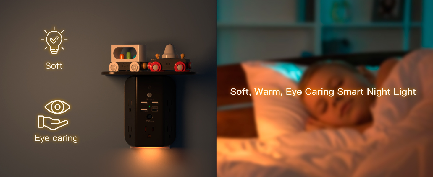 Outlet Extender with Night Light