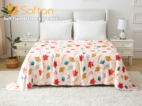 Autumn Leaves Throw Blanket