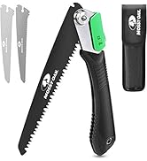 MOSSY OAK 3 in 1 Folding Saw, Pruning Hand Saw with Wood, Metal and PVC Blade, Camping Saw for Ba...
