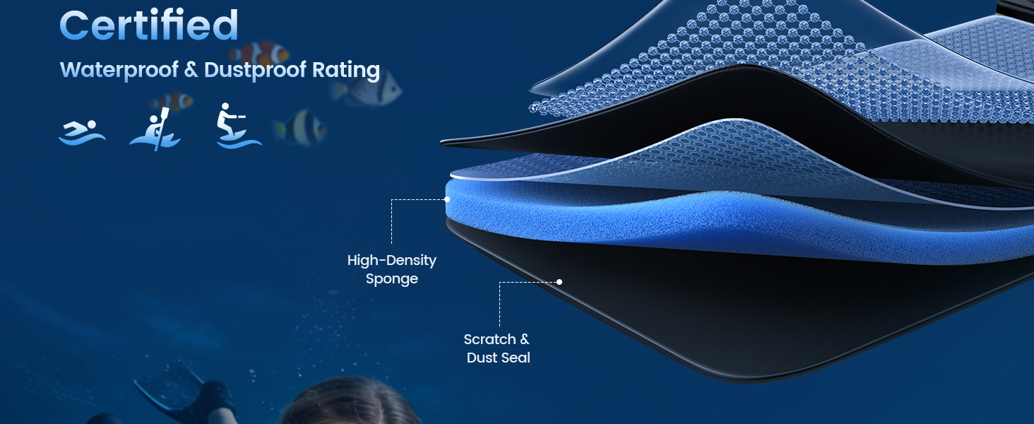 ip68 floating waterproof phone pouch dustproof sandproof travel beach cruise kayaking essentials