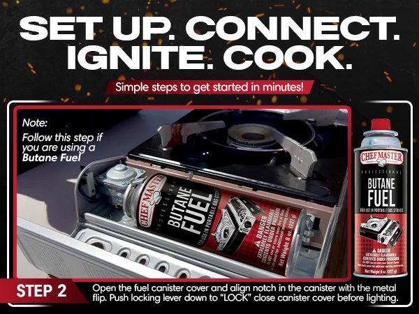 Grill Boss Dual Fuel Portable Stove, Dual Fuel Butane &amp; Propane Stoves