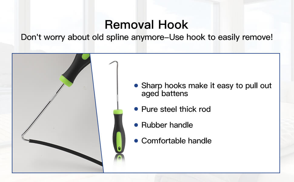 window screen spline hook