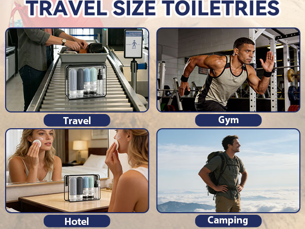 Travel Bottles for Toiletries 10 Pack