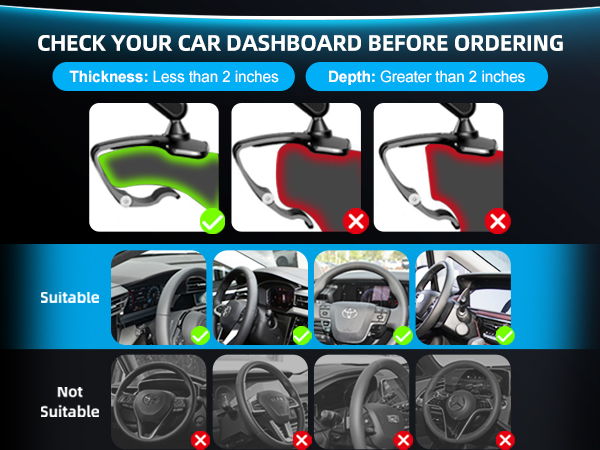 dashboard cell phone holder