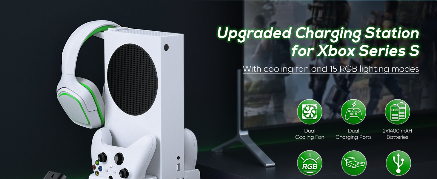 Upgraded Charging Station for Xbox Series S