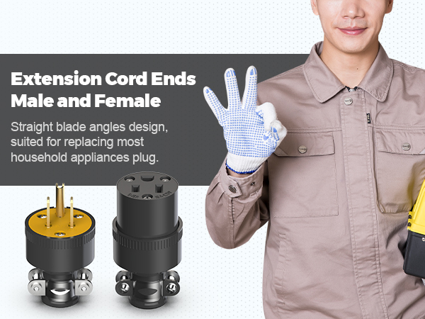 Extension Cord Replacement Ends