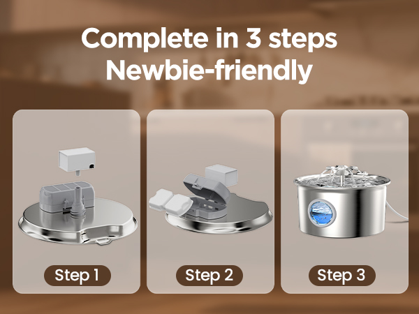 kittyspout cat water fountain stainless steel