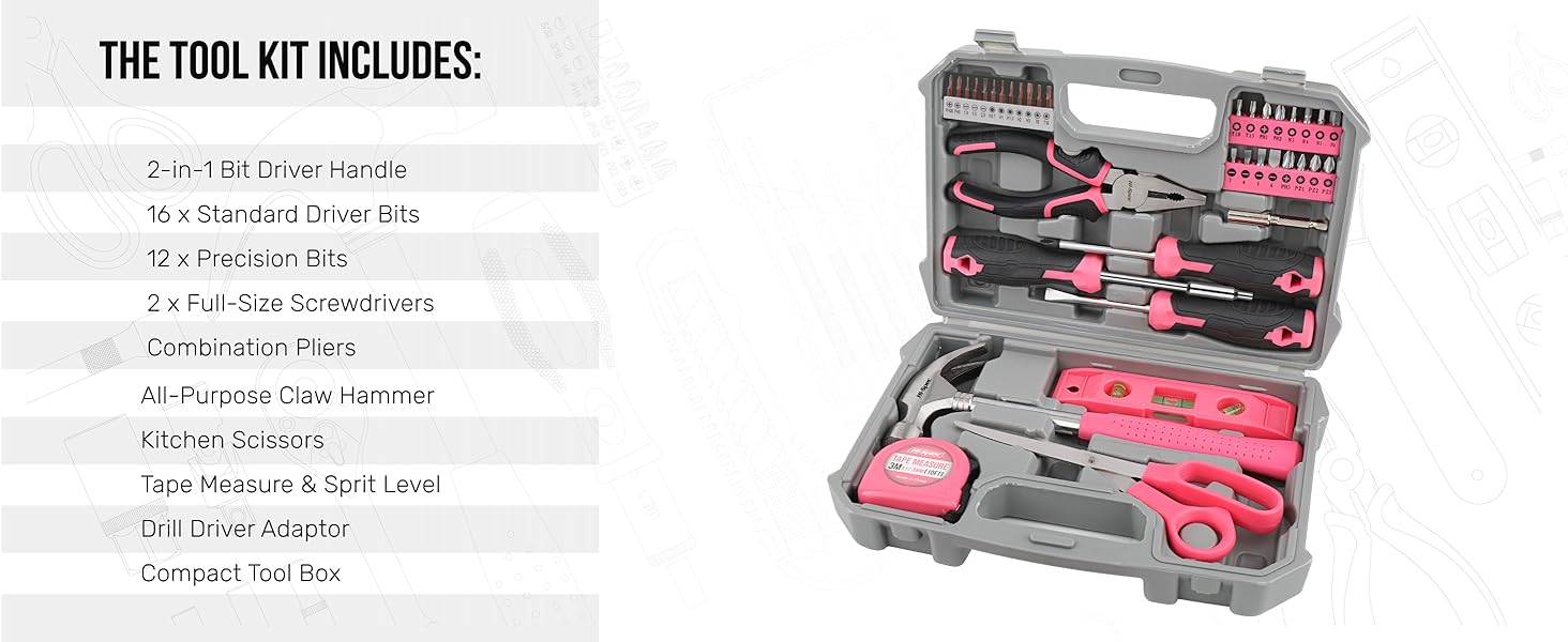 tool box set dorm college essentials mini small toolkit household repairs magnetic screwdriver set