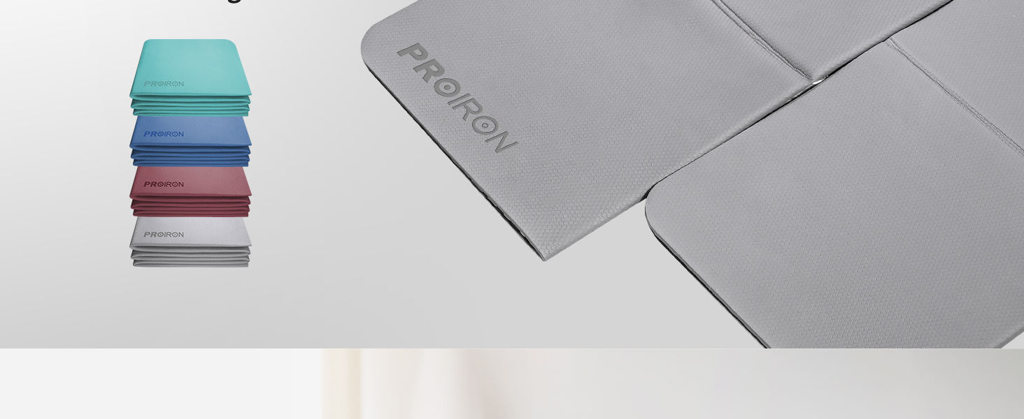 Minimalist folding design showcased in multiple colors. Close-up of grey surface with subtle texture and visible fold lines.