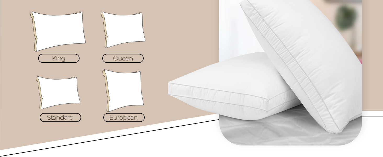 utopia pillows, utopia cooling hotel pillows, queen pillows set of 2, bed pillows, pillows for bed
