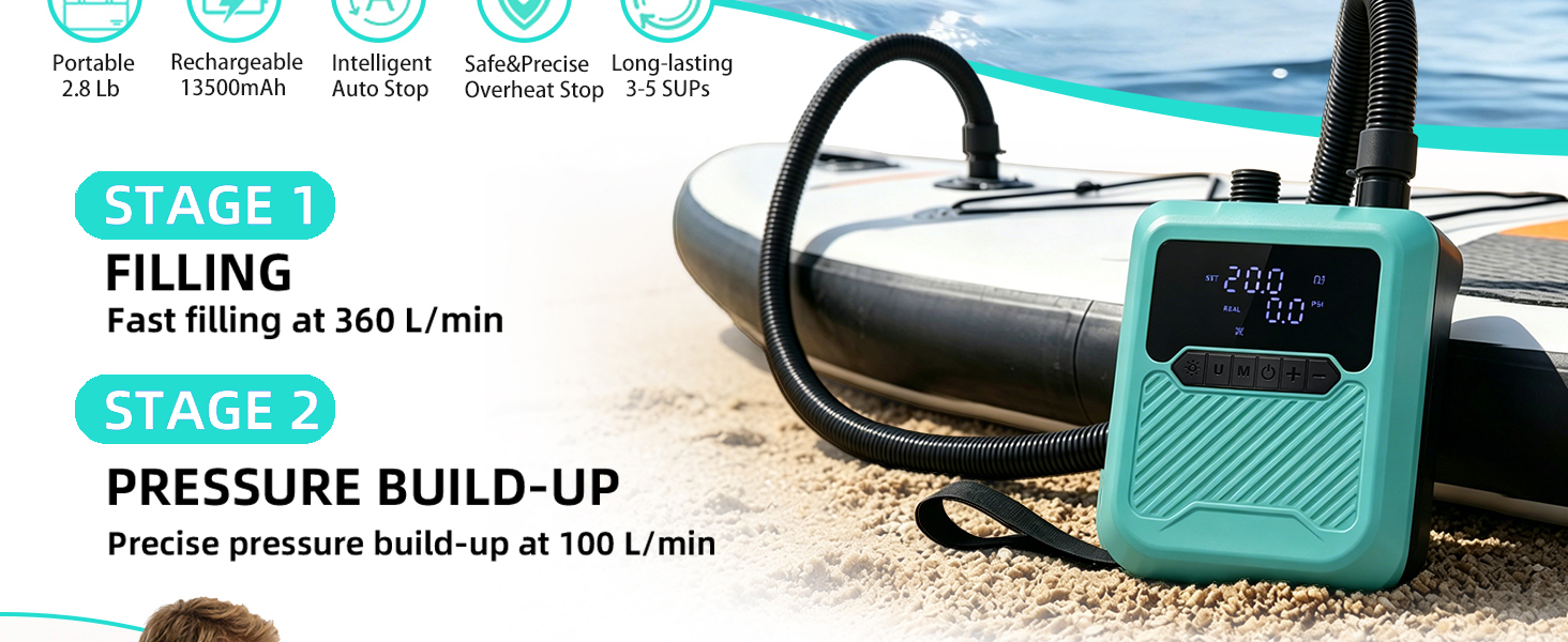 paddle board pump