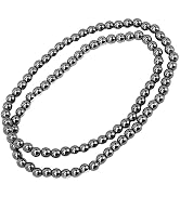 Terahertz Stone Bracelet for Women Men,Terahertz Bracelet,Power Energy Stone Beads,Body Strengthe...