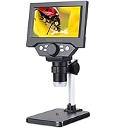 Koolertron 5.5 inch LCD Digital Microscope,8MP 1-1000X Magnification Handheld USB Microscope Came...