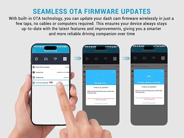 dash cam with ota