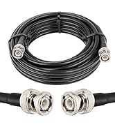 MOOKEERF BNC Male to BNC Male Coaxial Cable 50 ohm RG8X Coax Cable Ultra Low Loss BNC Jumper Cabl...