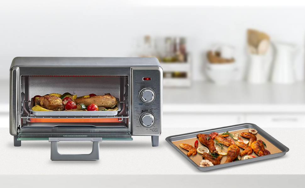 BLACK+DECKER Crisp N Bake Air Fry Countertop Convection Toaster Oven