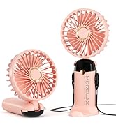 Morelax Handheld Mini Fan,USB Rechargeable Fodable Personal Fans 4000mAh,90 Adjustable, 6 Speed S...