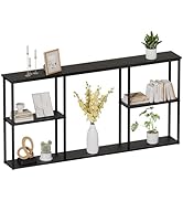 WOHOMO Console Table with Storage,3 Tire Long Console Tables for Entryway,Small Hallway Table for...