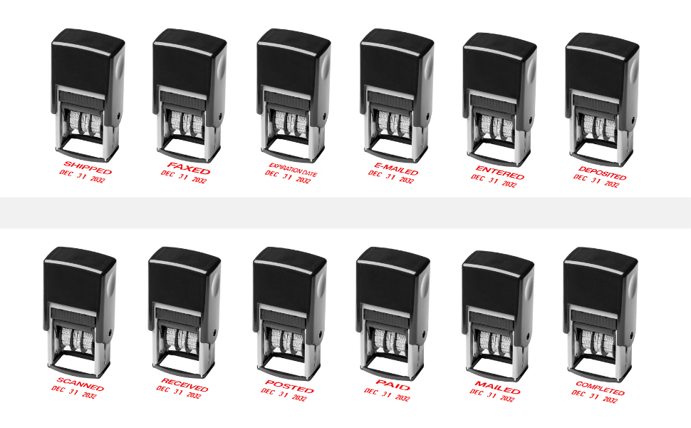 rubber stamp with date