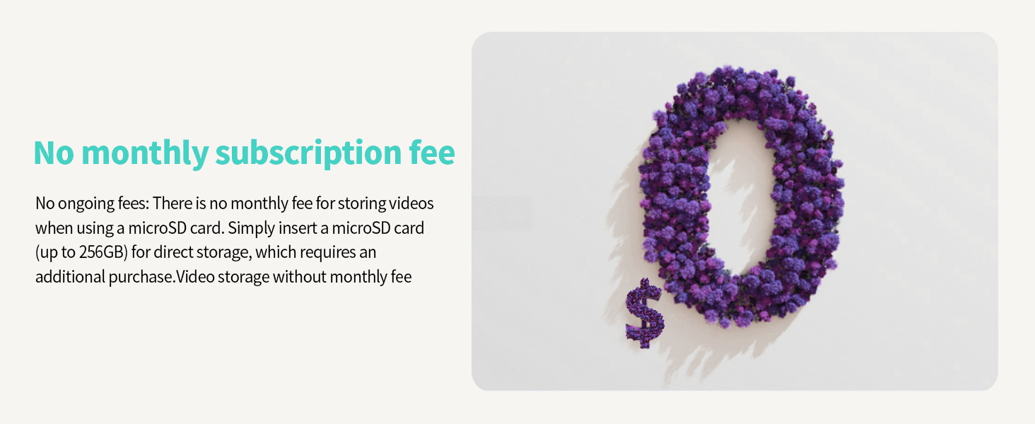 No monthly subscription fee