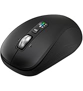 Wireless Mouse with 2 Bluetooth and 1 USB, 4-Way Scrolling, Full Size Mouse, Silent, Long Battery...