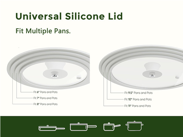 Multifunctional silicone lid