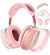 Silicone Case Cover for AirPods Max Headphones, Clear Soft TPU Ear Cups Cover/Ear Pad Case Cover/...