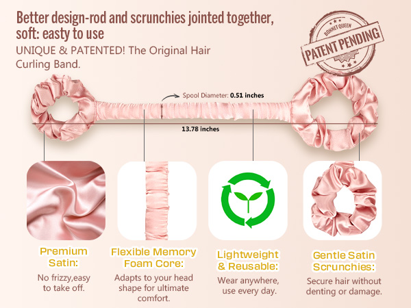 hair rollers heatless curlers curls curler curling overnight rods curl roller women curly