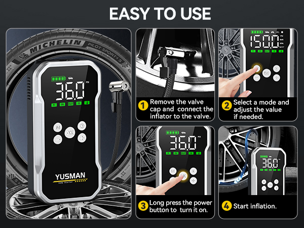 Jump Starter with Air Compressor