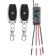 dstfuy Mini Wireless Switch,5V/12V/24V/5A Relay Remote Switch for Lights,164FT Long Range for Cei...
