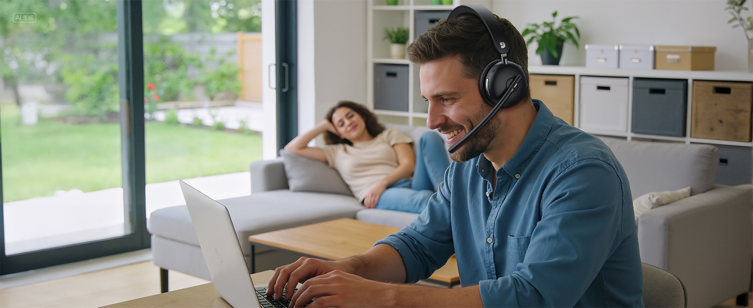 wireless headset with microphone