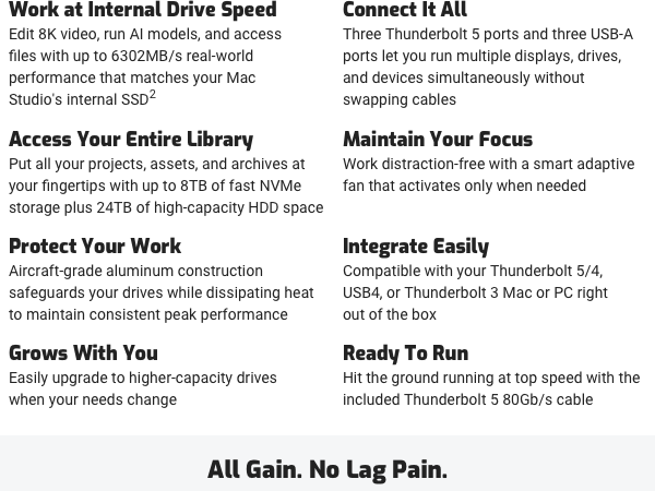 Dual Hybrid Aluminum NVMe HDD USB-A DIY fast quiet cool rugged upgradeable