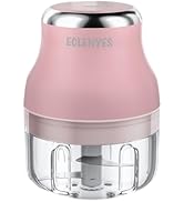 Vegetable Chopper, 100ML Electric Garlic Chopper, Rechargeable Mini Chopper, Powerful Small Food ...