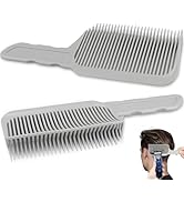 FOWSRHRG Fade Combs - 2PCS Barber Gradient Positioning Combs, Flat/Curved Push Edge for Blending ...