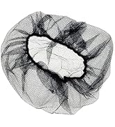 SAFEKO Disposable Honeycomb Nylon Hair Nets | Breathable | 1,000 Count [BLACK | 18”]