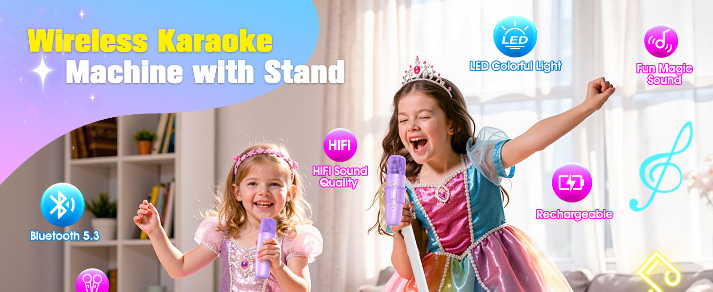 Stand Karaoke Machine for Kids