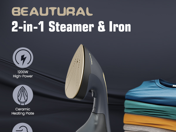 BEAUTURAL 2in1 Steamer &amp;amp; Iron
