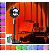 YouOKLight Sunset Lamp, Sunset lamp Projector, Sunset lamp for Bedroom 16 Colors Brightness Adjus...