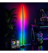 Bevenus RGB Corner Floor Lamp,1800LM LED Standing Lamp for Gaming Room,1P | with Smart App Contro...