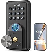 Smart Door Lock, ANYBELL Keyless Entry Door Lock Fingerprint with Keypad Smart Deadbolt for Home,...